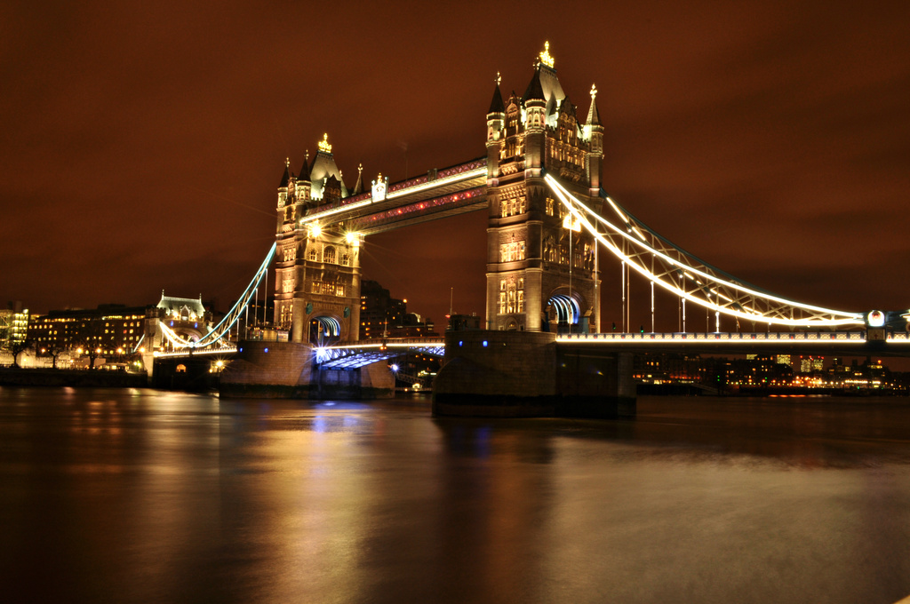 Windy Night at Tower Bridge by andycoleborn