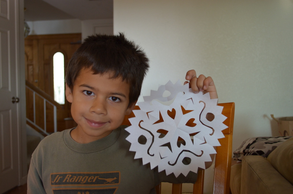 Snowflakes to hang around the house by mariaostrowski