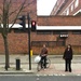 Man on bike with bin by andycoleborn