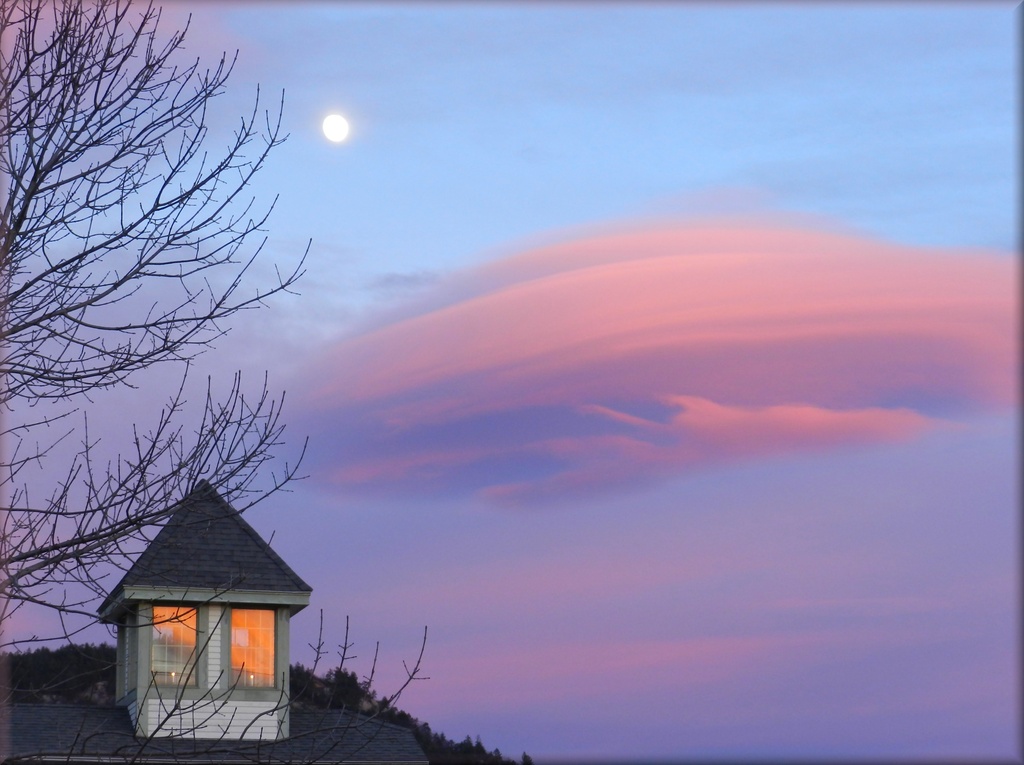 Lenticular Cloud In Pink by paintdipper