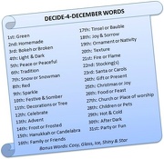 30th Nov 2012 - Decide-4-December List - Tag your photos dec12