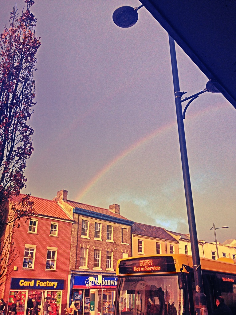 Rainbow over St Stephen's Street by manek43509