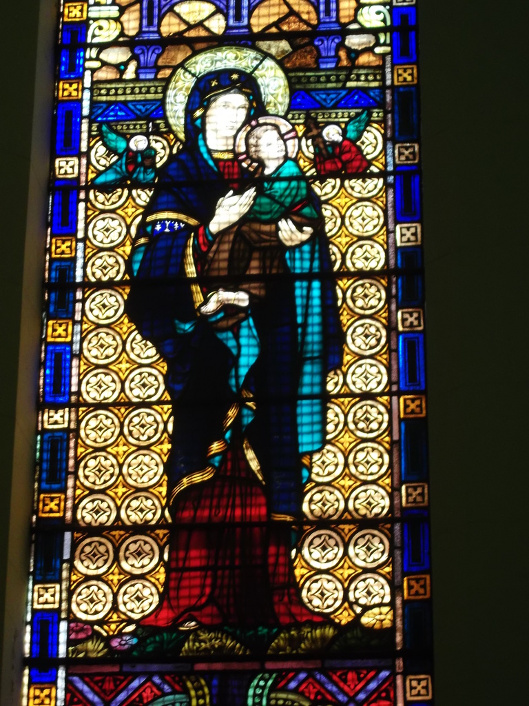 Stained glass window St Columba's Elwood by marguerita