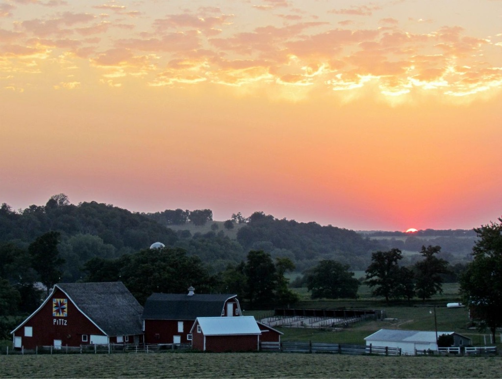 Pittz Farm at Sunset by juletee