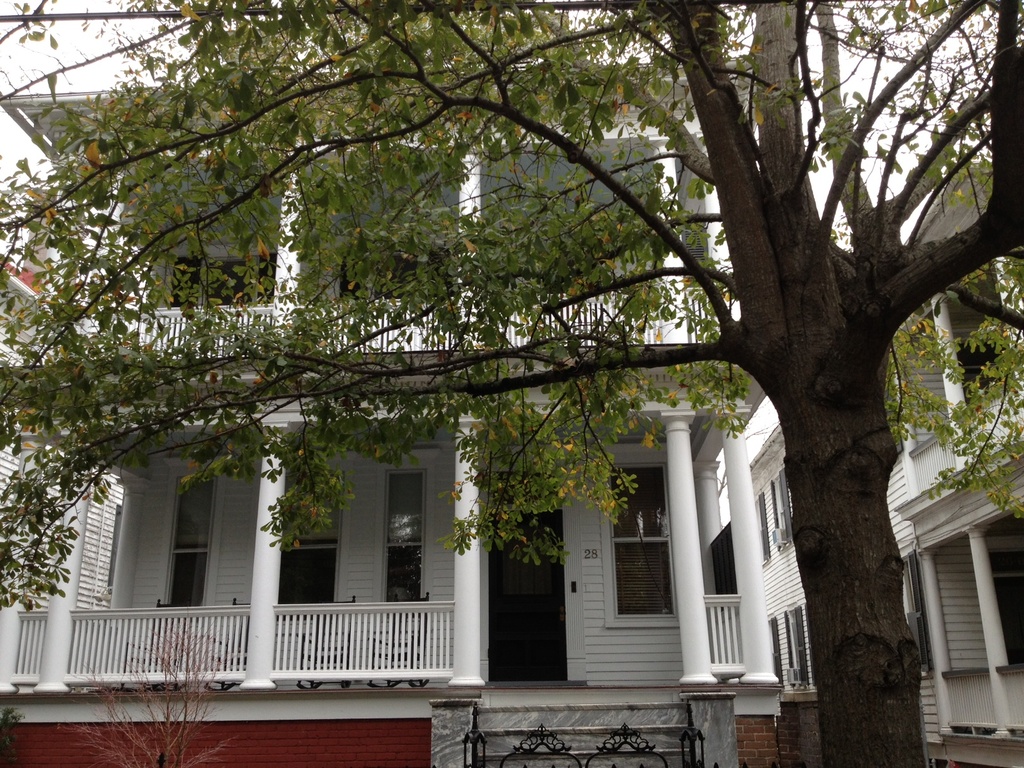 Old Charleston house and porch, Wraggborough neighborhood by congaree