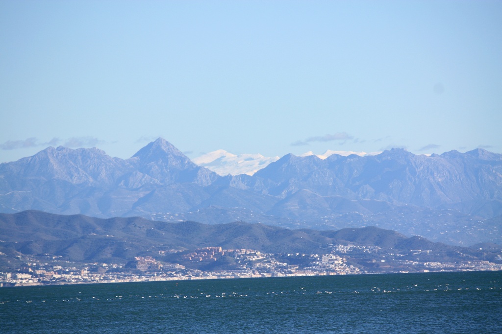 Mountains behind Costa del Sol by annelis