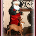 Santa and Prancer by vernabeth