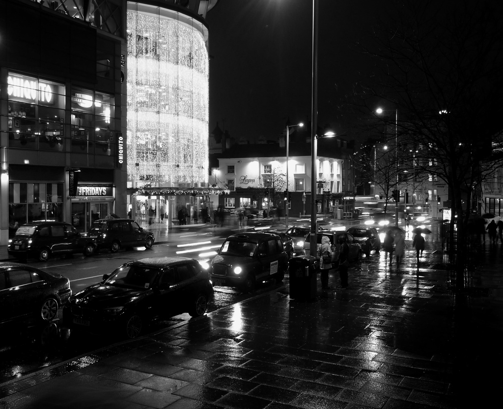 A rainy night in Nottingham City Centre by phil_howcroft
