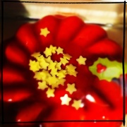 22nd Dec 2012 - Very red Christmas cake
