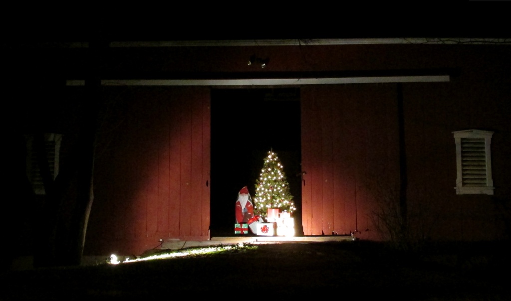 Santa at the barn by mittens