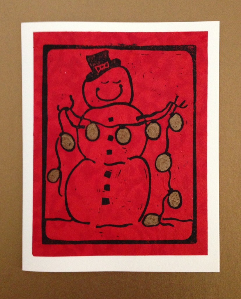 Ink Press Snowman by handmade