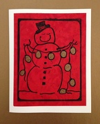 25th Dec 2012 - Ink Press Snowman