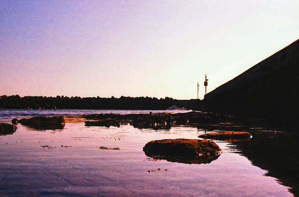 The harbour at low tide by peterdegraaff