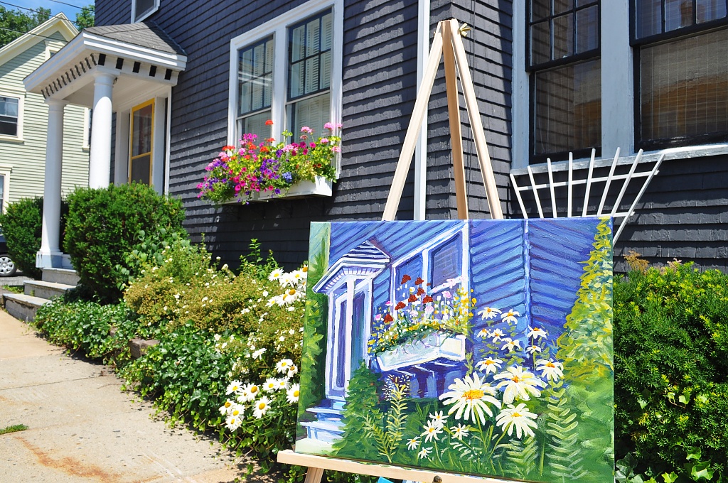 "Paint Sea On Site", a Lunenburg Tradition by Weezilou
