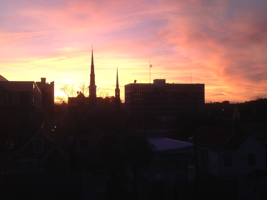 Sunset, Wraggborough neighborhood , Charleston, SC. by congaree