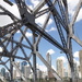Brisbane through the story bridge by sugarmuser