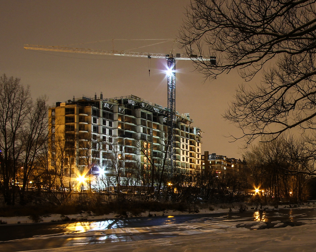 The construction site after dark by northy
