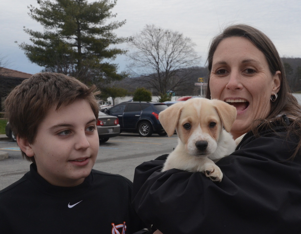 Riley and his new family by kathyladley