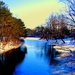 New Year Evergreen Waterway by kevin365