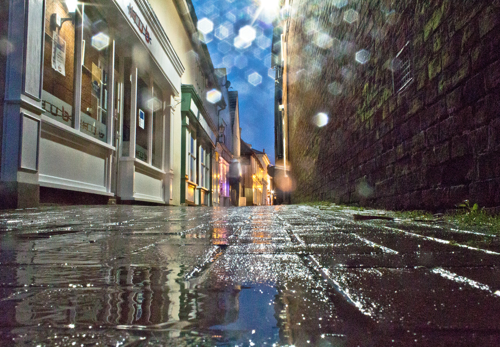 The rain in the lane falls mainly on my camera ... by edpartridge