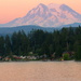 Mt Rainier over Clear Lake by jankoos