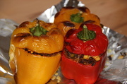 16th Dec 2012 - Stuffed peppers for lunch