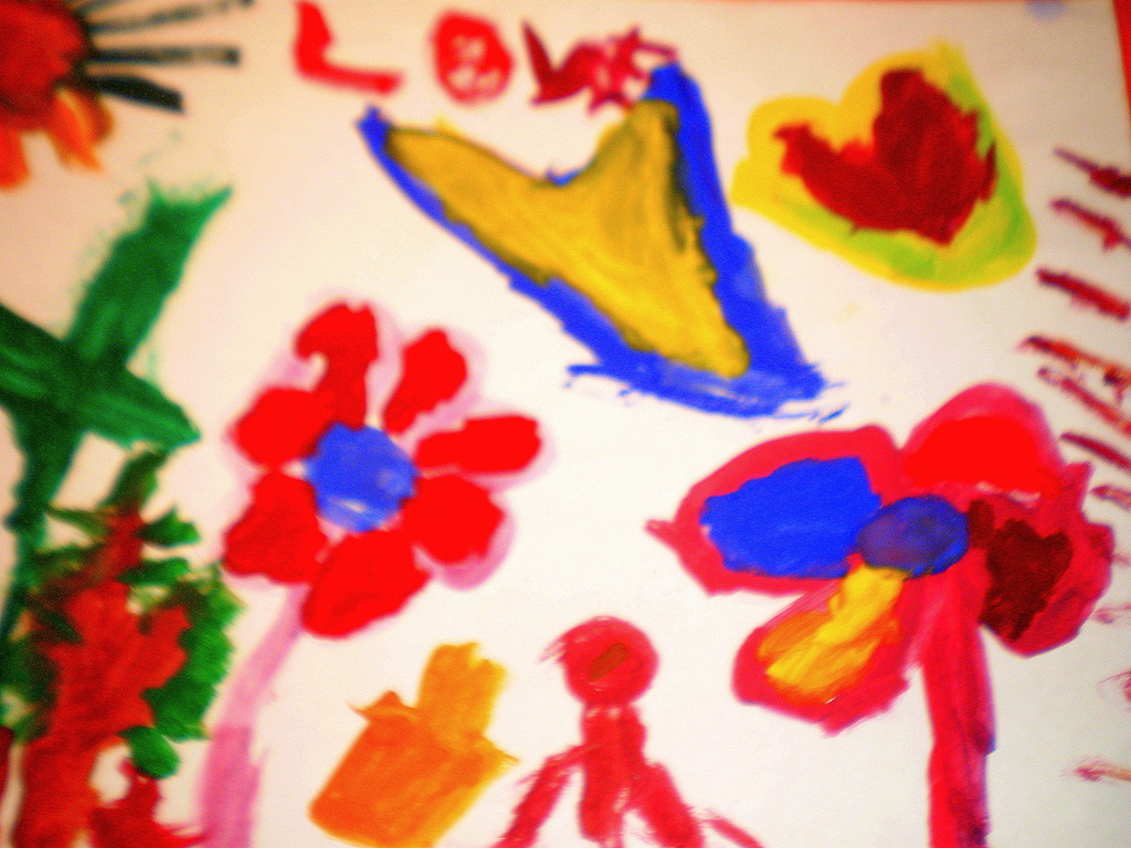 Painting by Lana age 4. by snowy