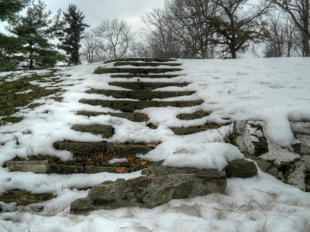 Stone steps by mittens