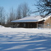 Winter barn by farmreporter