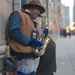 Street Musician on Michigan Avenue by taffy