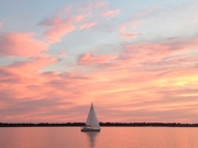 13th Jan 2013 - Sunset along the Battery at the mouth of the Ashley River, Charleston, SC