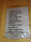 8th Jan 2013 - Hotel Bathroom Rules