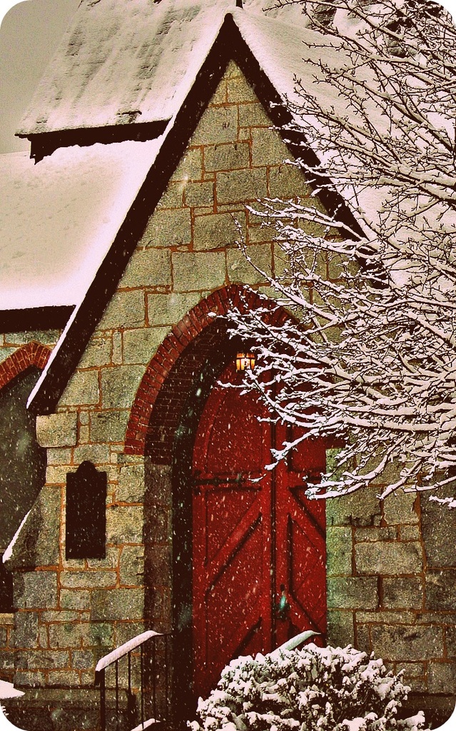 Frozen Water Red Door - Redux by kevin365