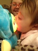 17th Jan 2013 - Giving her toy a kiss