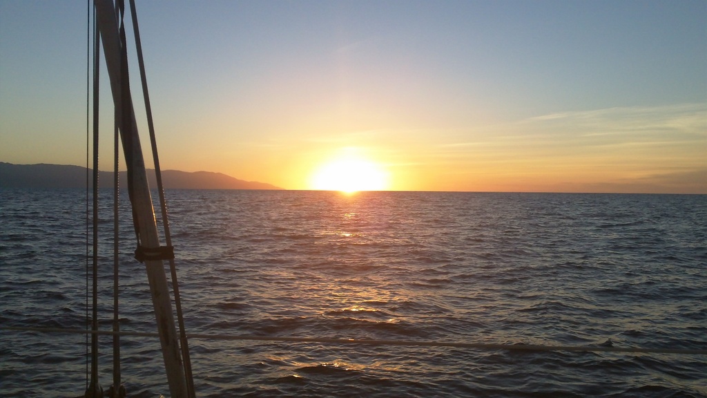 Sunset from the Sailboat by marilyn