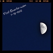 19th Jan 2013 - First Quarter Moon
