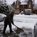 Shovelling snow by lellie