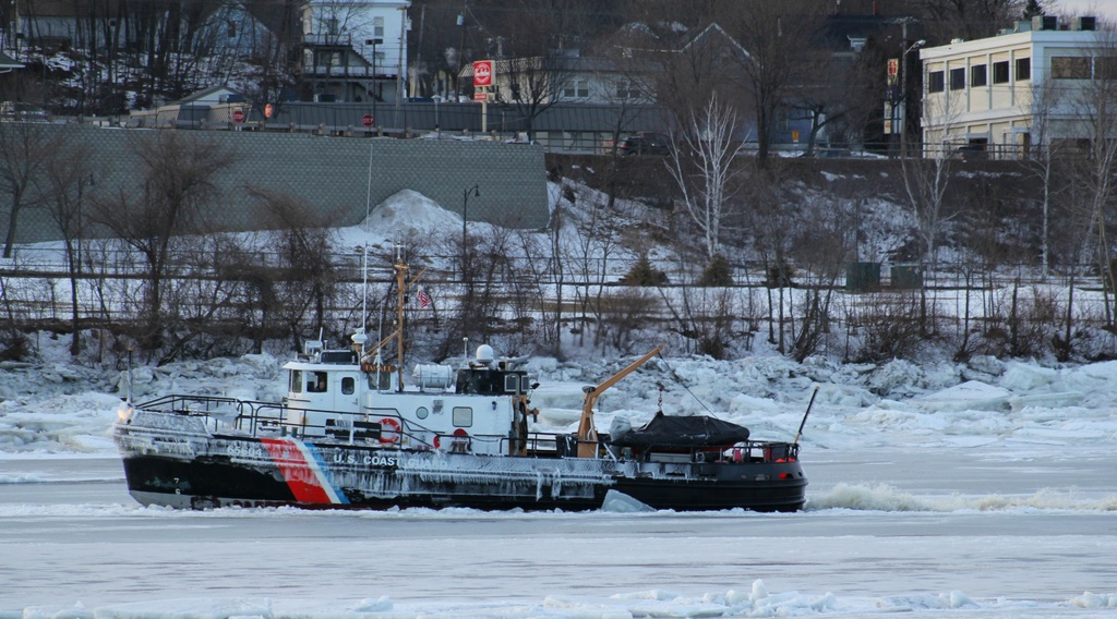Icebreaker on the Penobscot River by mandyj92
