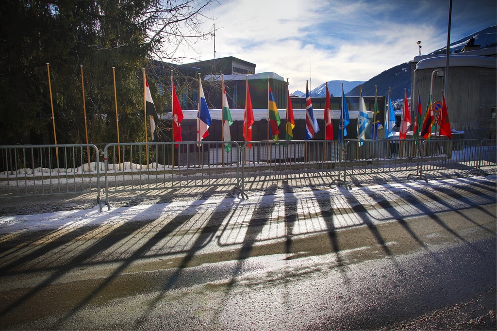 Day 023 - Davos flags by stevecameras