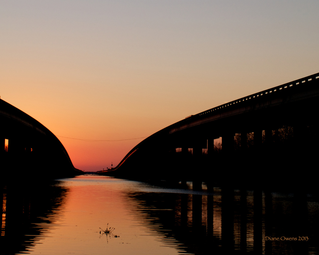 Sunset,  Interstate 10 by eudora
