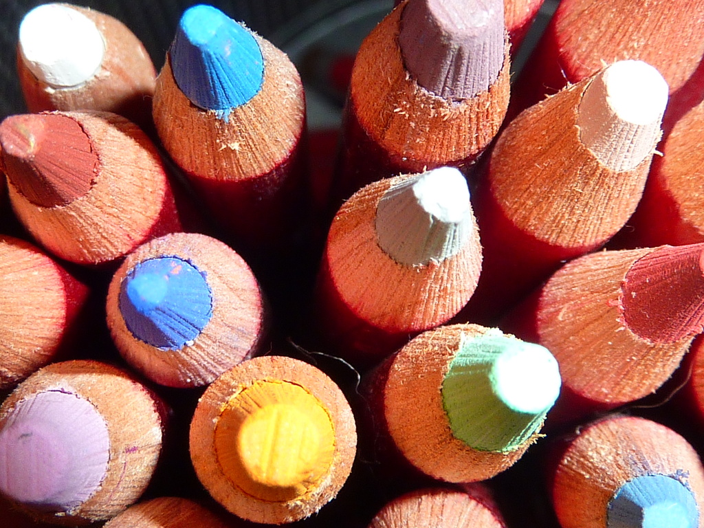Macro Pastel Pencils by craftymeg