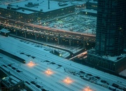 25th Jan 2013 - snow and traffic at dusk