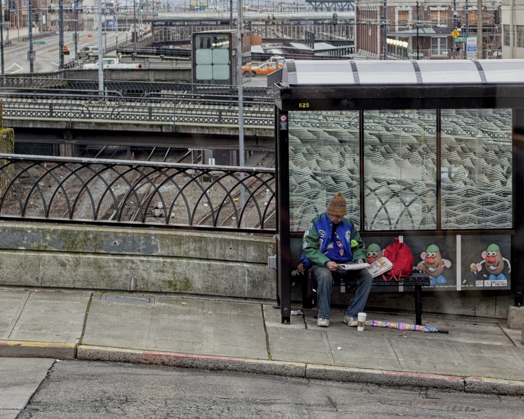 Mr Potato Head Joins In The Wait For Metro... by seattle