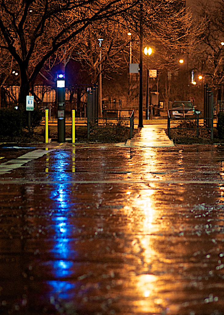 Parking Lot in the Rain by taffy