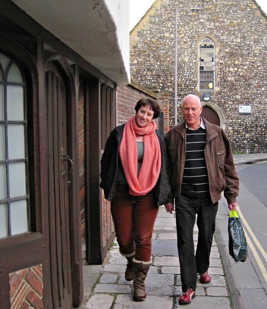'movement':  Clare and Ray out and about in Chichester today. by quietpurplehaze