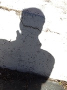 31st Jan 2013 - Self portrait on shadow