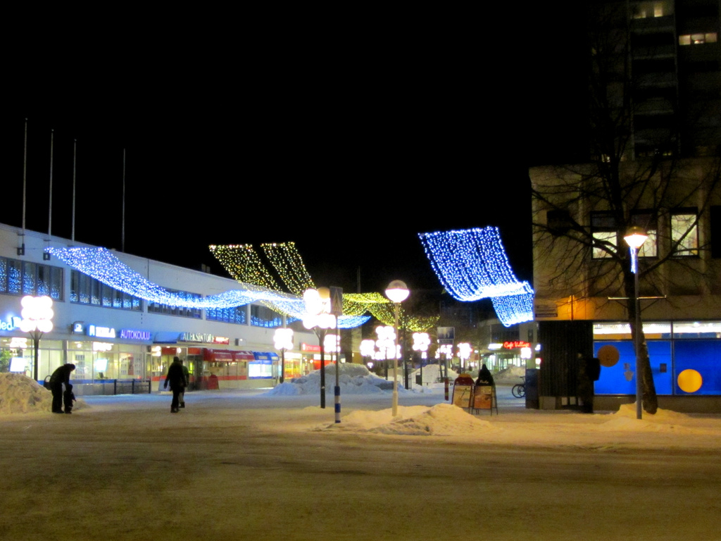 Kerava center at night by annelis