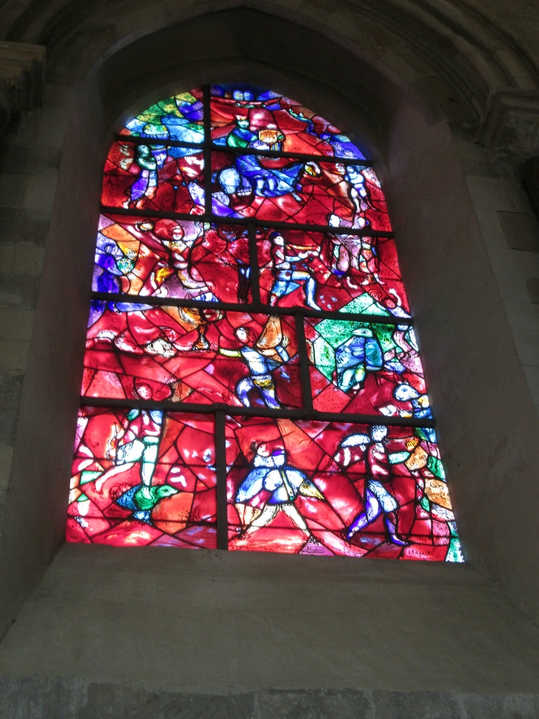 'red': window by Marc Chagall in Chichester Cathedral by quietpurplehaze