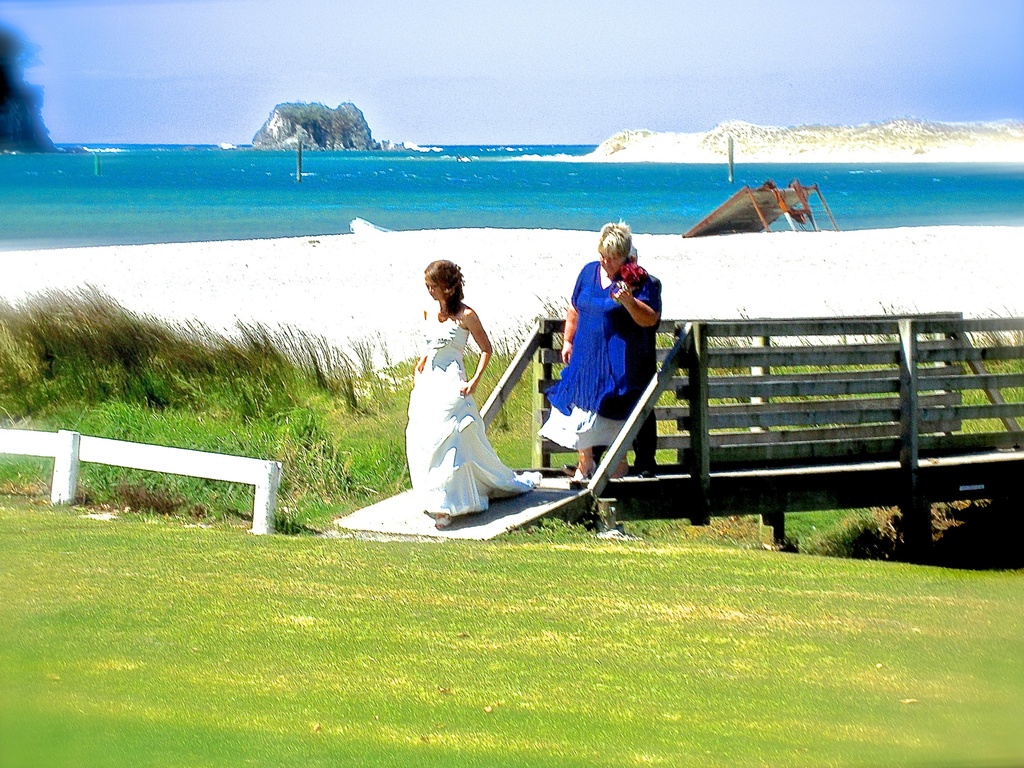 Beach wedding by maggiemae