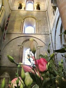 4th Feb 2013 - windows and flowers 'inside' Chichester Cathedral